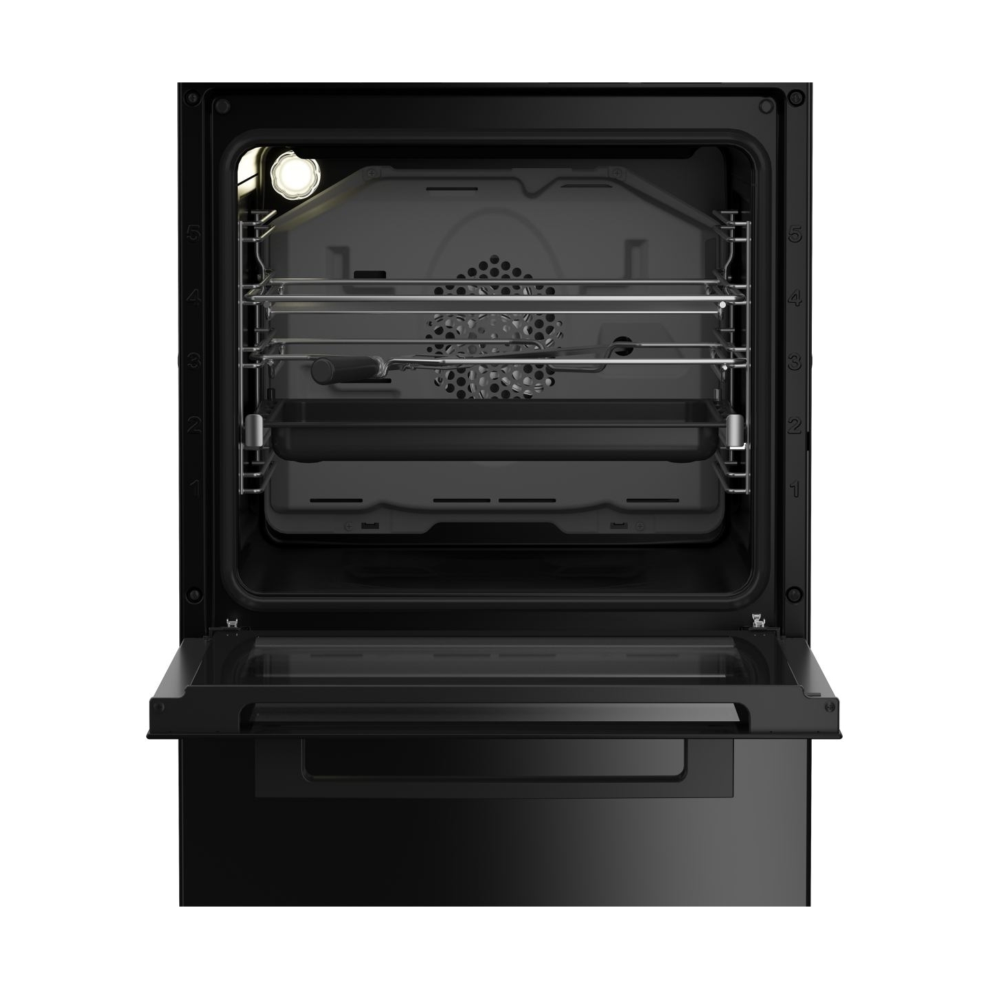 Beko Cooker | FSM59305BDT | Hob type Induction | Oven type Electric | Black | Width 50 cm | Grilling | Depth 60 cm | 60 L
