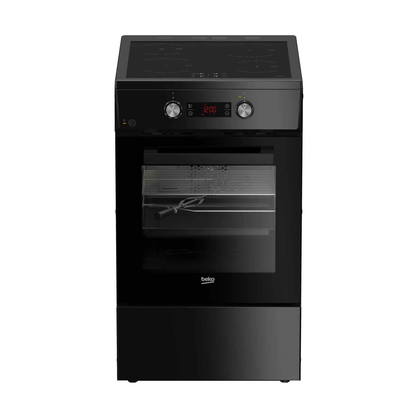 Beko Cooker | FSM59305BDT | Hob type Induction | Oven type Electric | Black | Width 50 cm | Grilling | Depth 60 cm | 60 L