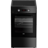 Beko Cooker | FSM59305BDT | Hob type Induction | Oven type Electric | Black | Width 50 cm | Grilling | Depth 60 cm | 60 L