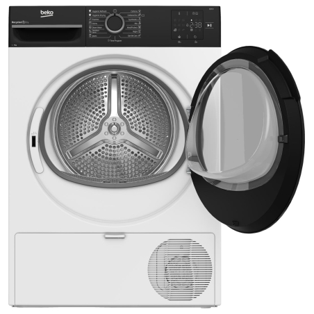 Beko Dryer Machine | BM3T37249WBB | Energy efficiency class C | Front loading | 7 kg | Digital | Depth 54.5 cm | White