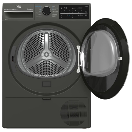 Beko Dryer Machine | B5T89243M | Energy efficiency class C | Front loading | 9 kg | Heat pump | Digital | Depth 67 cm | Steam fu