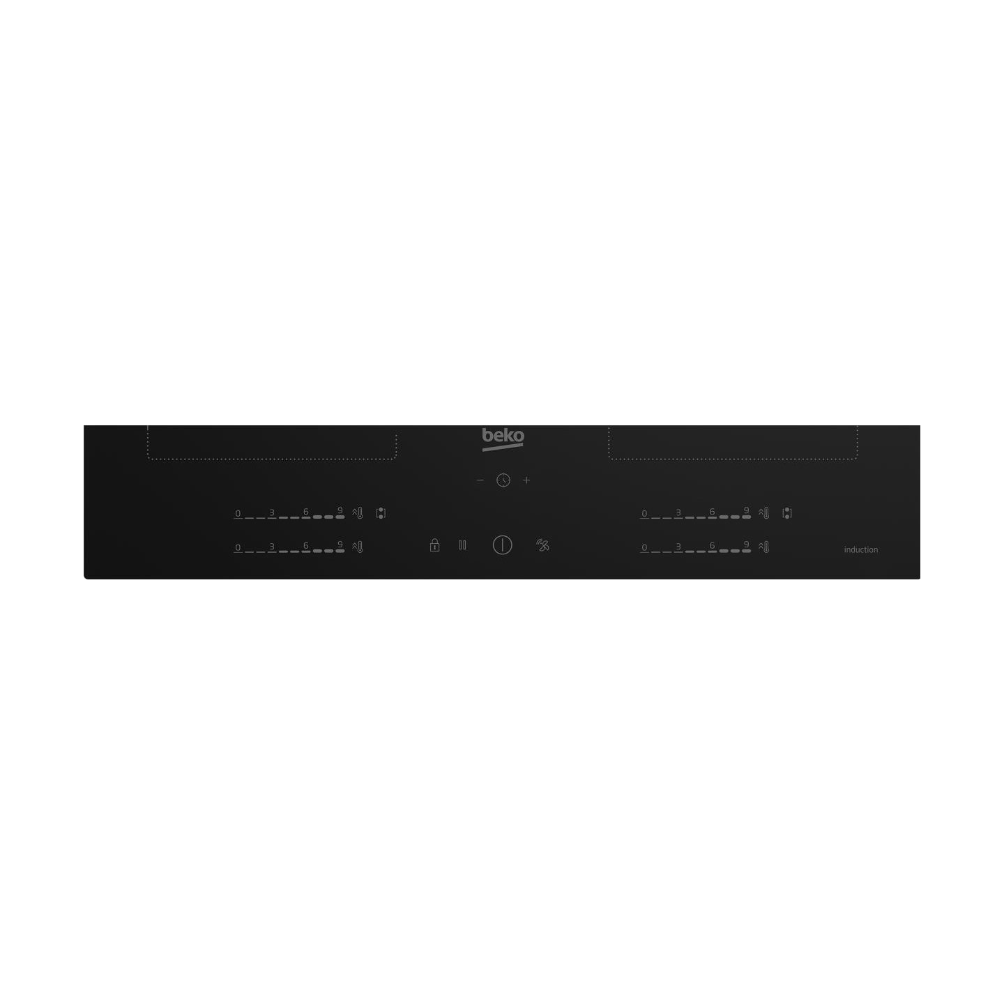 Beko Hob | HII64720QUF2T | Induction | Number of burners/cooking zones 4 | Touch | Timer | Black