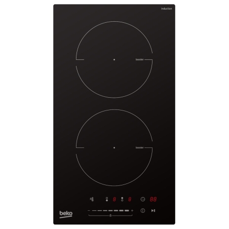 Beko Hob | HDI32400TO | Induction | Number of burners/cooking zones 2 | Touch control | Timer | Black