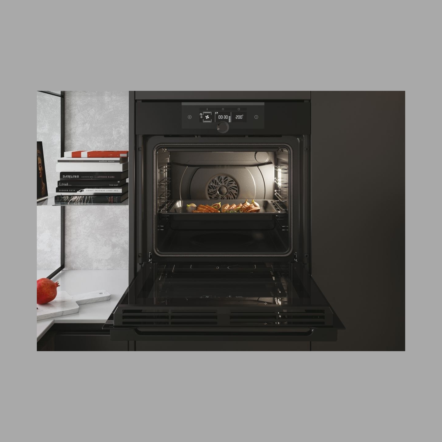 Haier Oven | HWO60SM2F3BH | 70 L | Electric | Hydrolytic | Electronic | Height 59.5 cm | Width 59.5 cm | Black