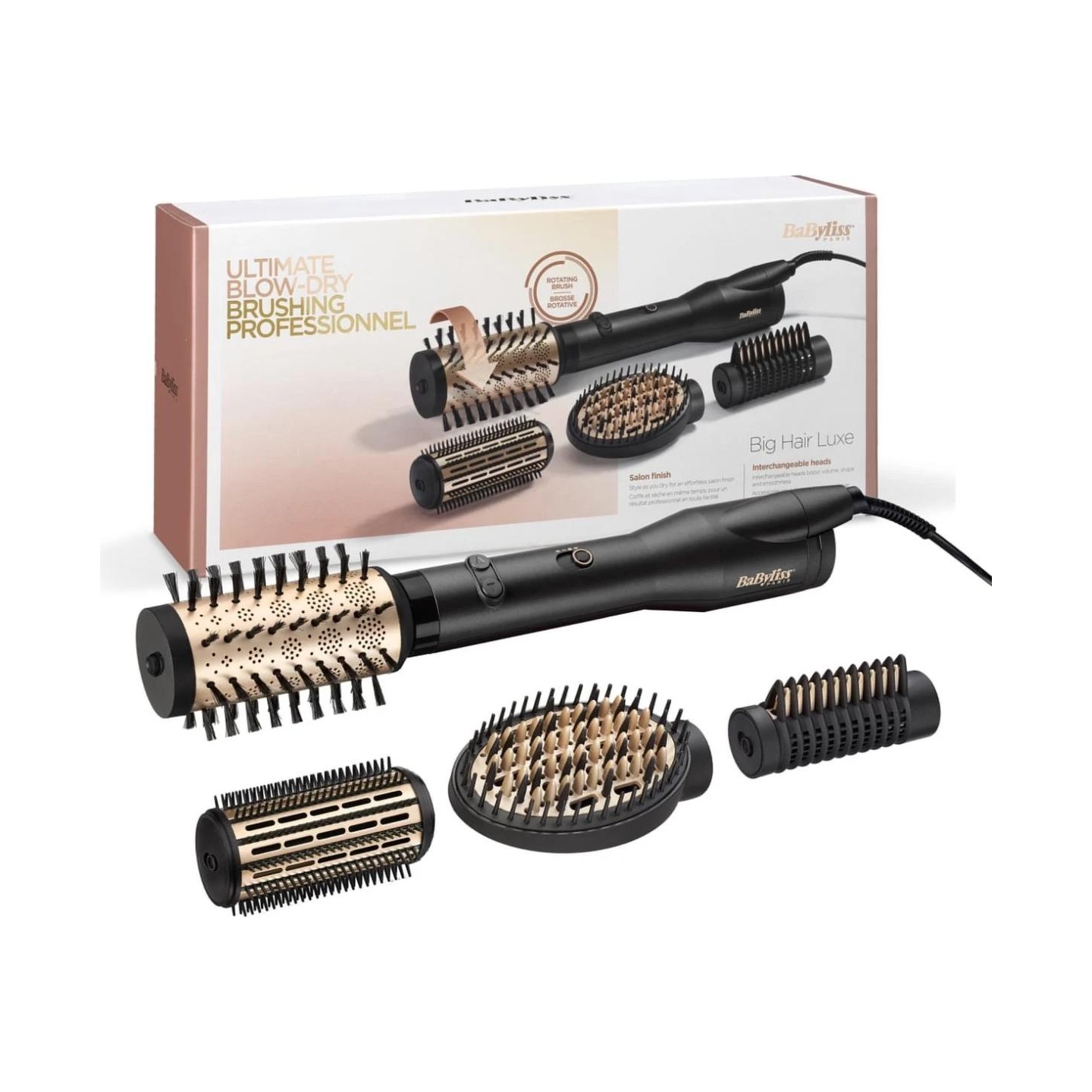 Babyliss | Hair styling comb | AS970E | Ion conditioning | Number of heating levels 3 | 650 W | Black/Gold