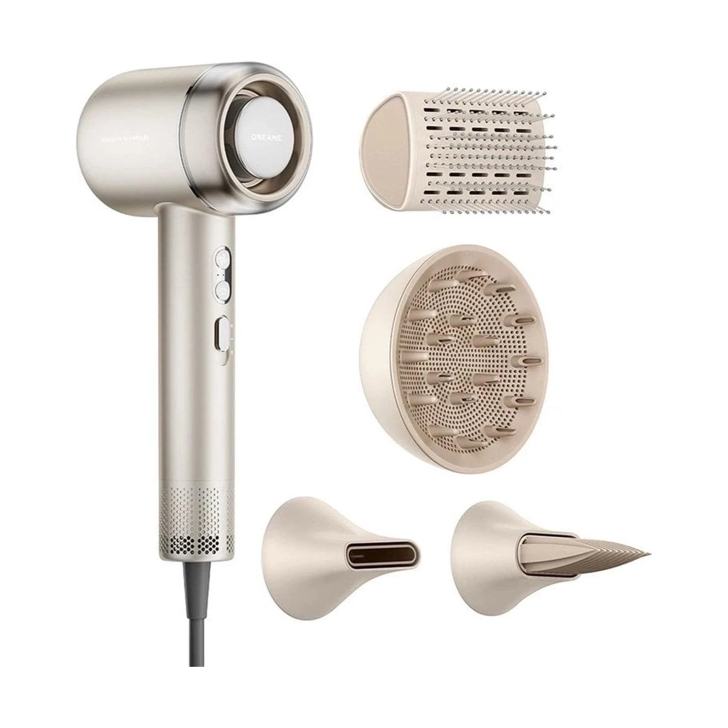 Dreame Hair Dryer | AHG40A GO | 2000 W | Number of temperature settings 4 | Ionic function | Diffuser nozzle | Gold