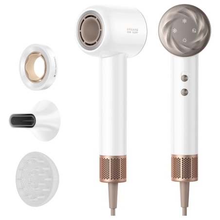Dreame Hair Dryer | Glory Mix AHD18 | 1600 W | Number of temperature settings 4 | Ionic function | White