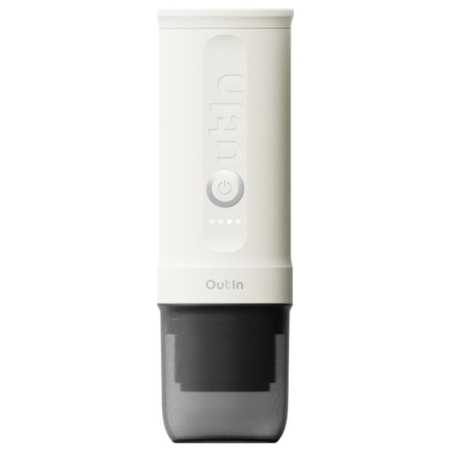 Outin Nano Espresso Machine, model OTEM-01, color Pearl White