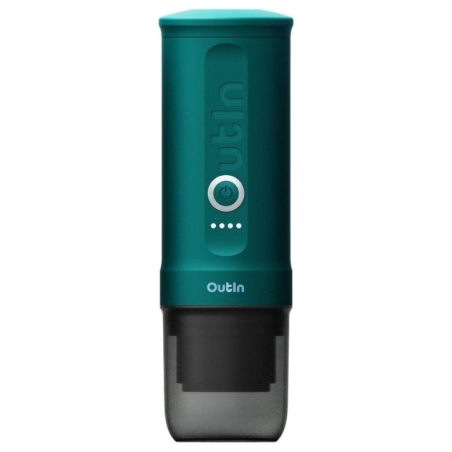 Outin Nano Espresso Machine, model OTEM-01, color Outin Teal