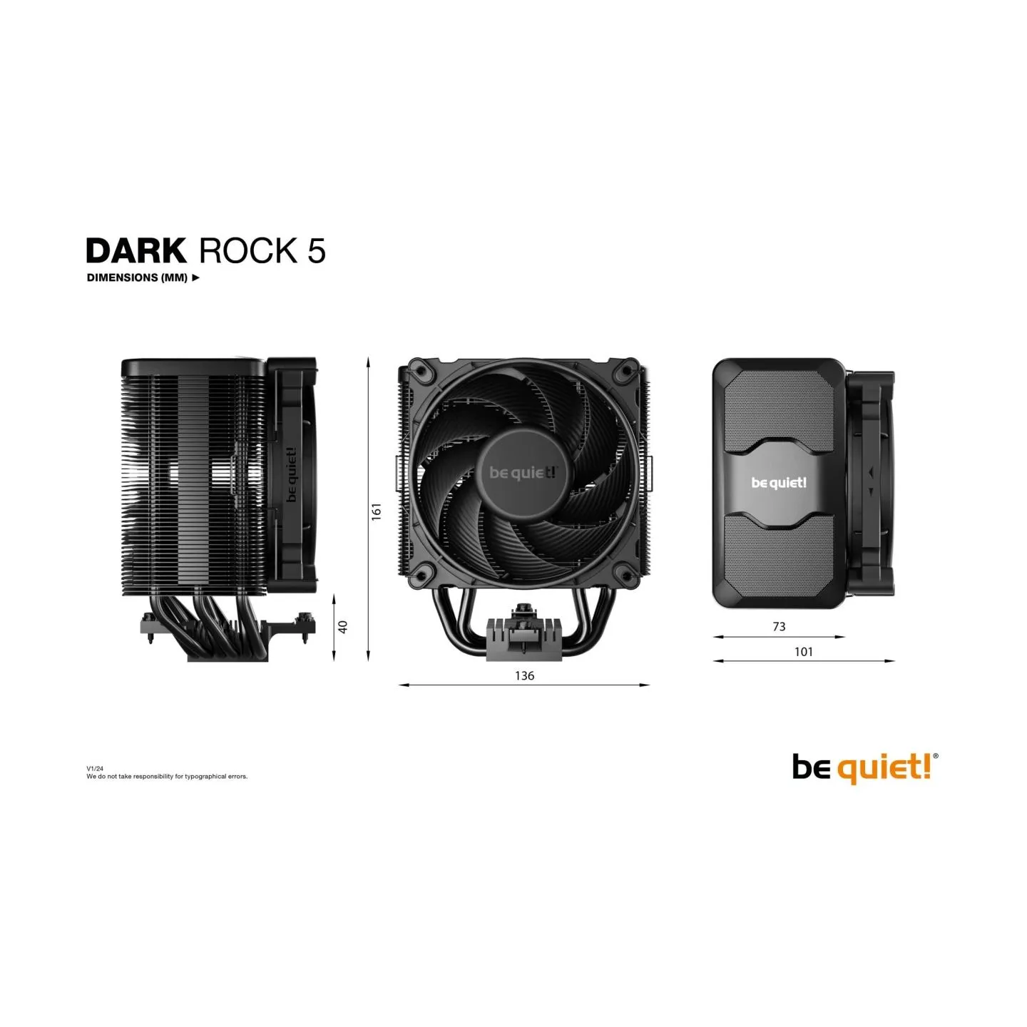 Be Quiet CPU COOLER S_MULTI/DARK ROCK 5 BK035 BE QUIET