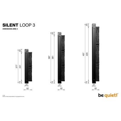 Be Quiet CPU cooler Silent Loop 3 360mm AIO