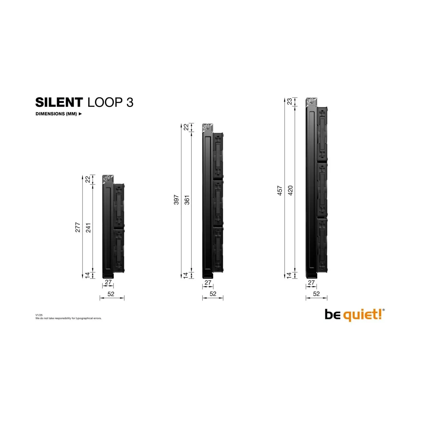 Be Quiet CPU COOLER S_MULTI/SILENT LOOP 3 BW025 BE QUIET