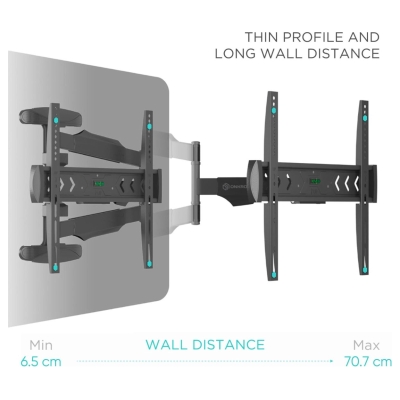 Onkron TV SET ACC WALL MOUNT /40-75"/BLACK NP47-B ONKRON