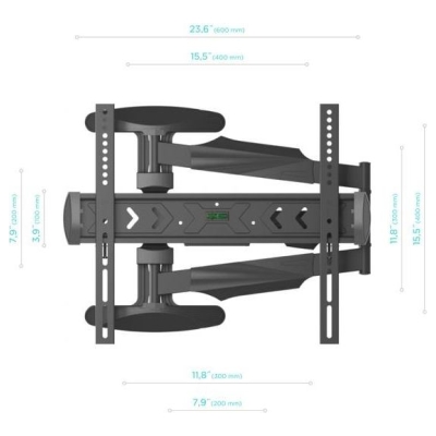 Onkron TV SET ACC WALL MOUNT /40-75"/BLACK NP47-B ONKRON