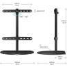 Onkron TV SET ACC DESKTOP STAND/32-65" BLACK PT2-B ONKRON
