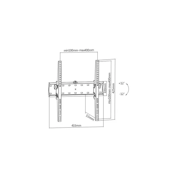 Gembird TV SET ACC WALL MOUNT 32-55"/WM-55T-02 GEMBIRD