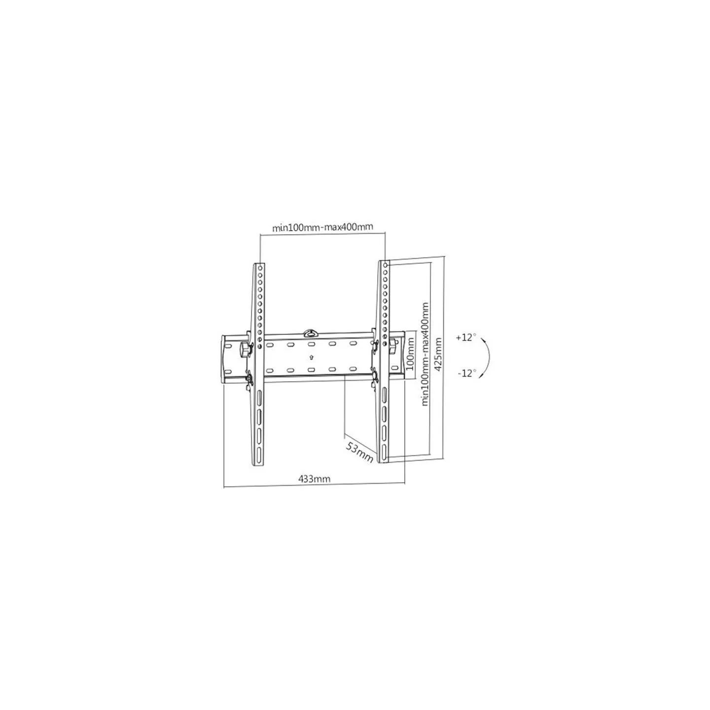 Gembird TV SET ACC WALL MOUNT 32-55"/WM-55T-02 GEMBIRD
