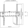 Gembird | Wall mount | WM-55T-02 | 32-55 " | Maximum weight (capacity) 40 kg | Black