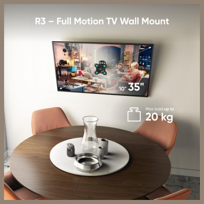 Onkron TV SET ACC WALL MOUNT /10-35"/BLACK R3-B ONKRON