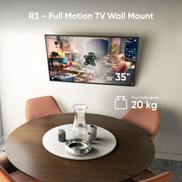 Onkron TV SET ACC WALL MOUNT /10-35"/BLACK R3-B ONKRON