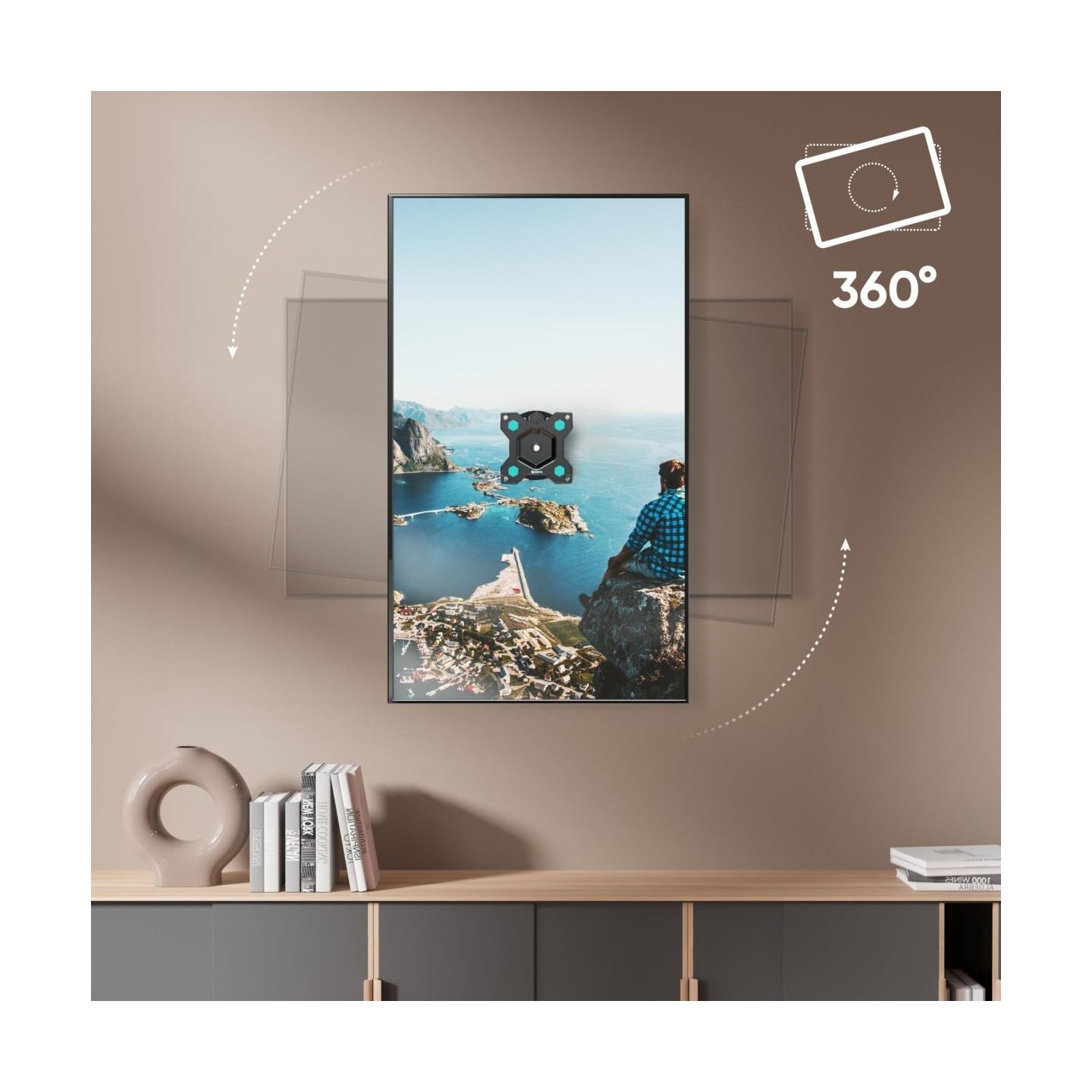 Onkron TV SET ACC WALL MOUNT /10-35"/BLACK R3-B ONKRON