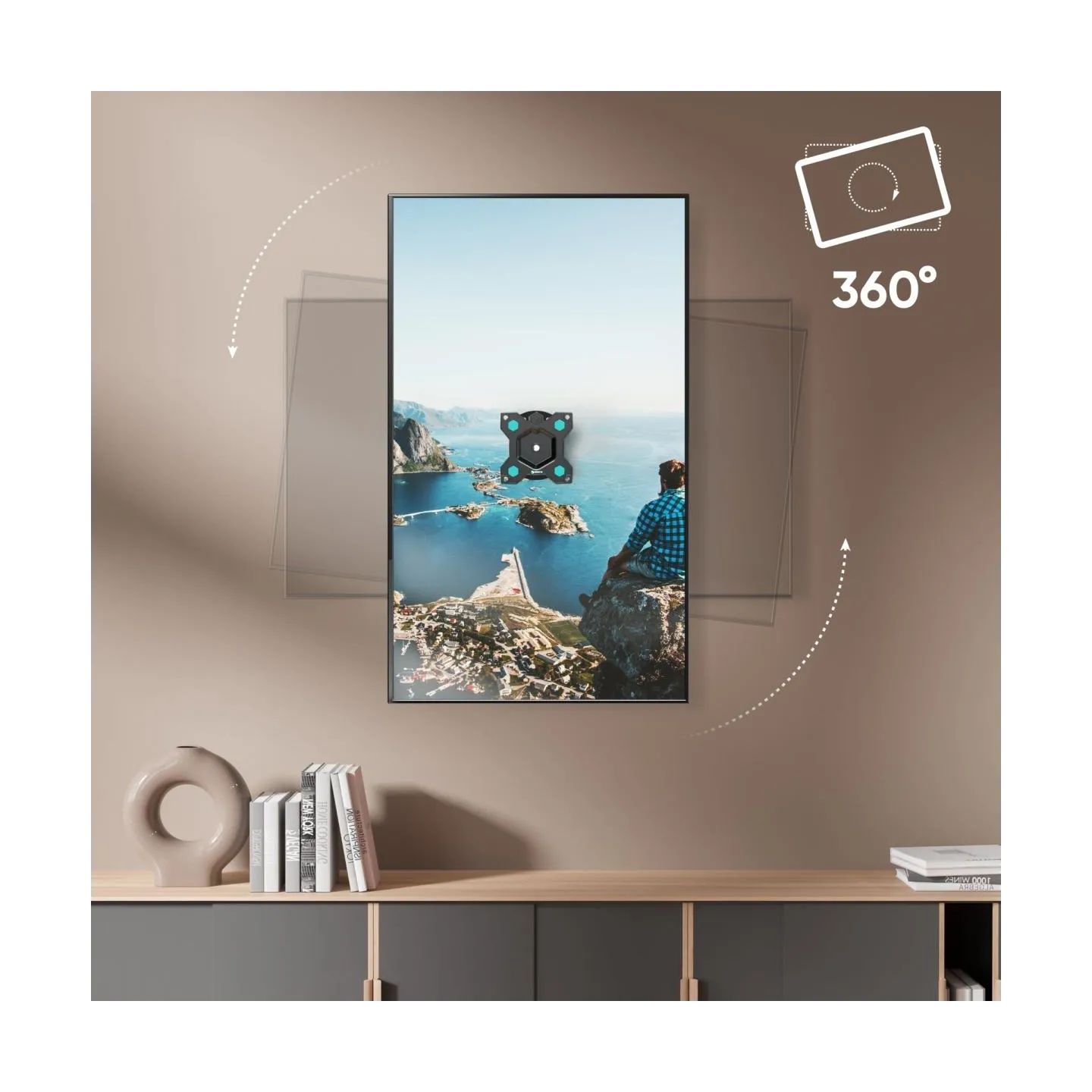 Onkron TV SET ACC WALL MOUNT /10-35"/BLACK R3-B ONKRON
