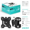Onkron TV SET ACC WALL MOUNT /10-35"/BLACK R3-B ONKRON