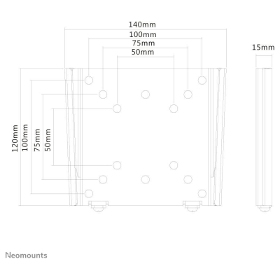 Neomounts NEWSTAR FLAT SCREEN WALL MOUNT (FIXED, ULTRATHIN) 10-30" BLACK