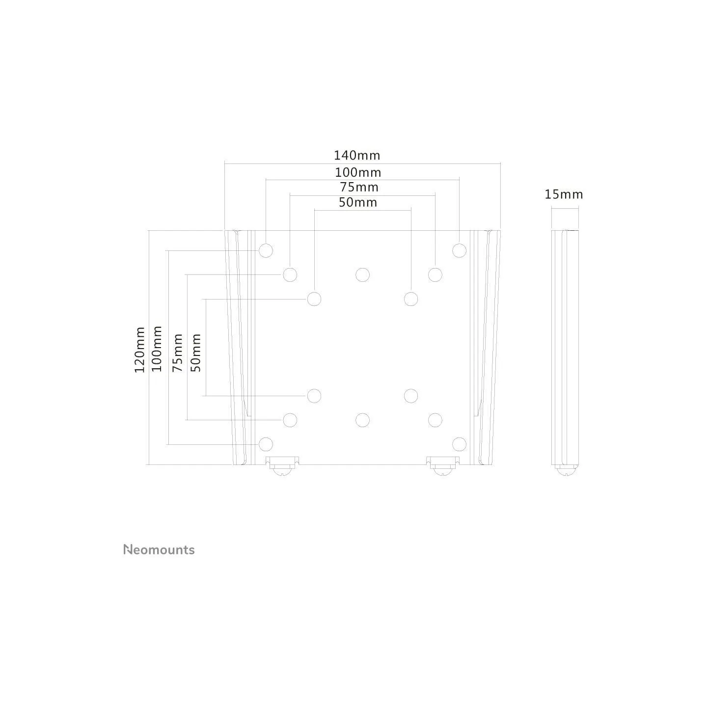 Neomounts NEWSTAR FLAT SCREEN WALL MOUNT (FIXED, ULTRATHIN) 10-30" BLACK