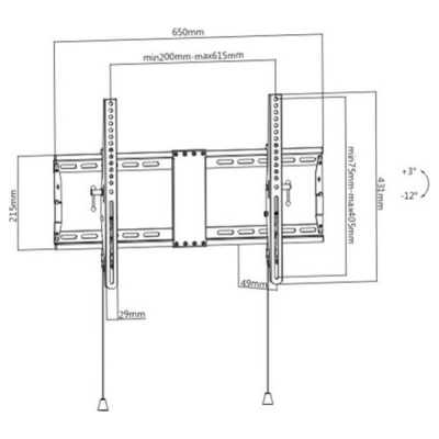 Gembird TV Wall Mount 37 -80 inch tilt