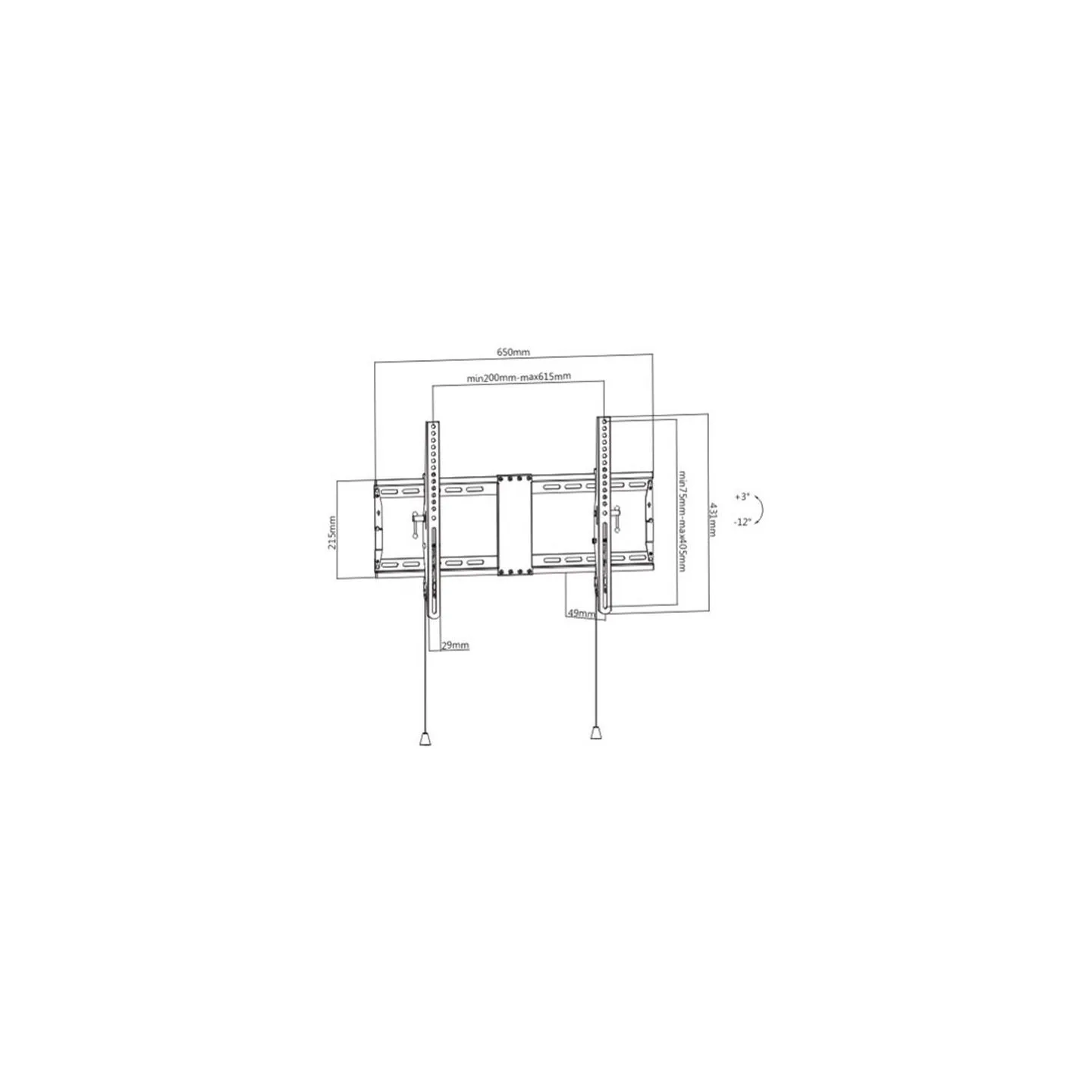 Gembird TV Wall Mount 37 -80 inch tilt