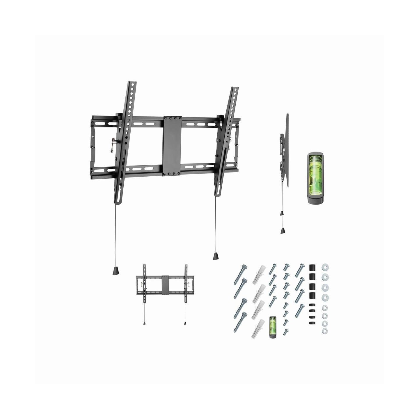 Gembird | Wall mount | Tilt | 37-80 " | Maximum weight (capacity) 70 kg | Black