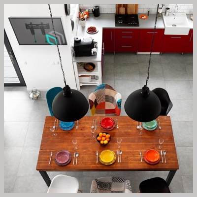 Onkron TV SET ACC WALL MOUNT /17-43"/BLACK TM4-B ONKRON