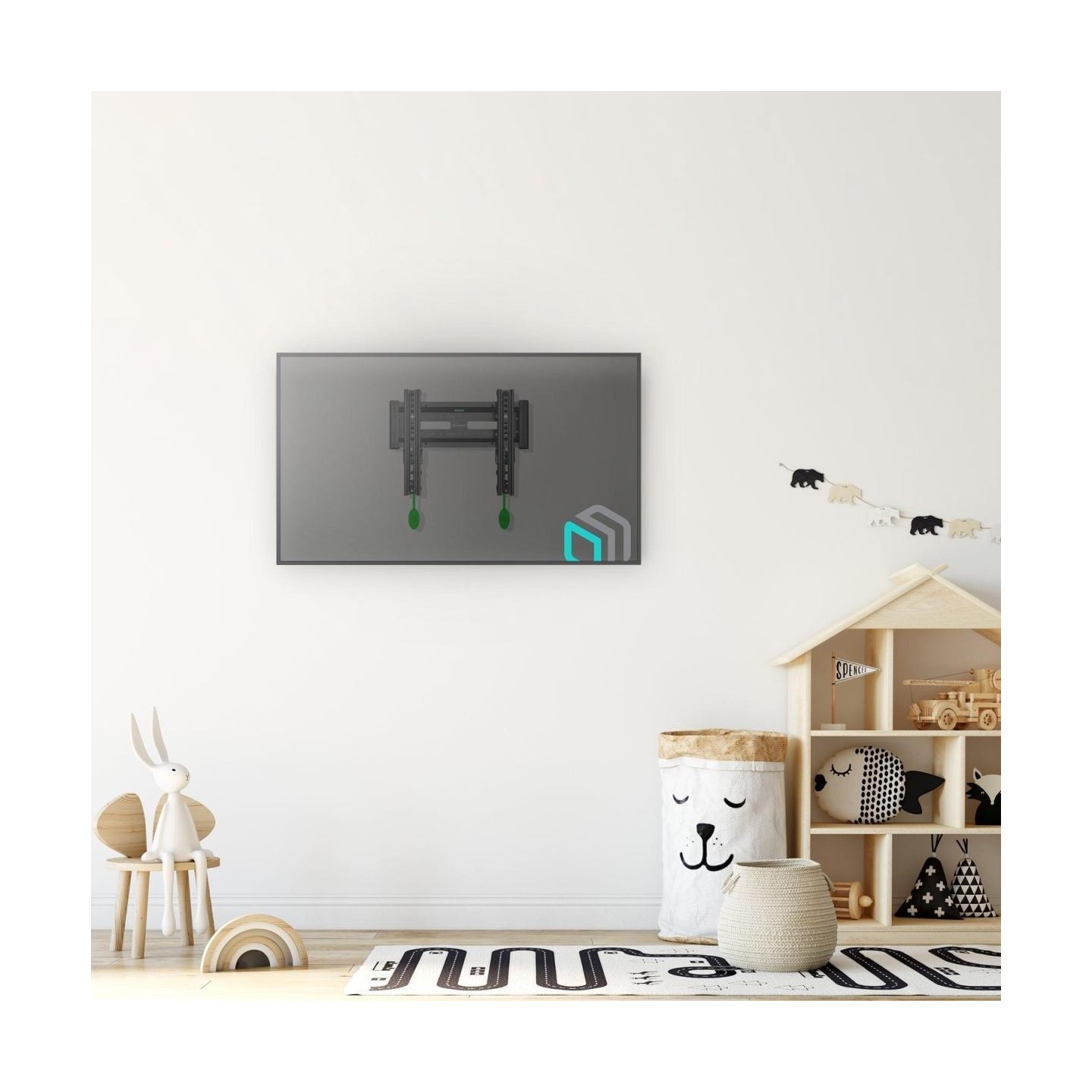 Onkron TV SET ACC WALL MOUNT /17-43"/BLACK TM4-B ONKRON