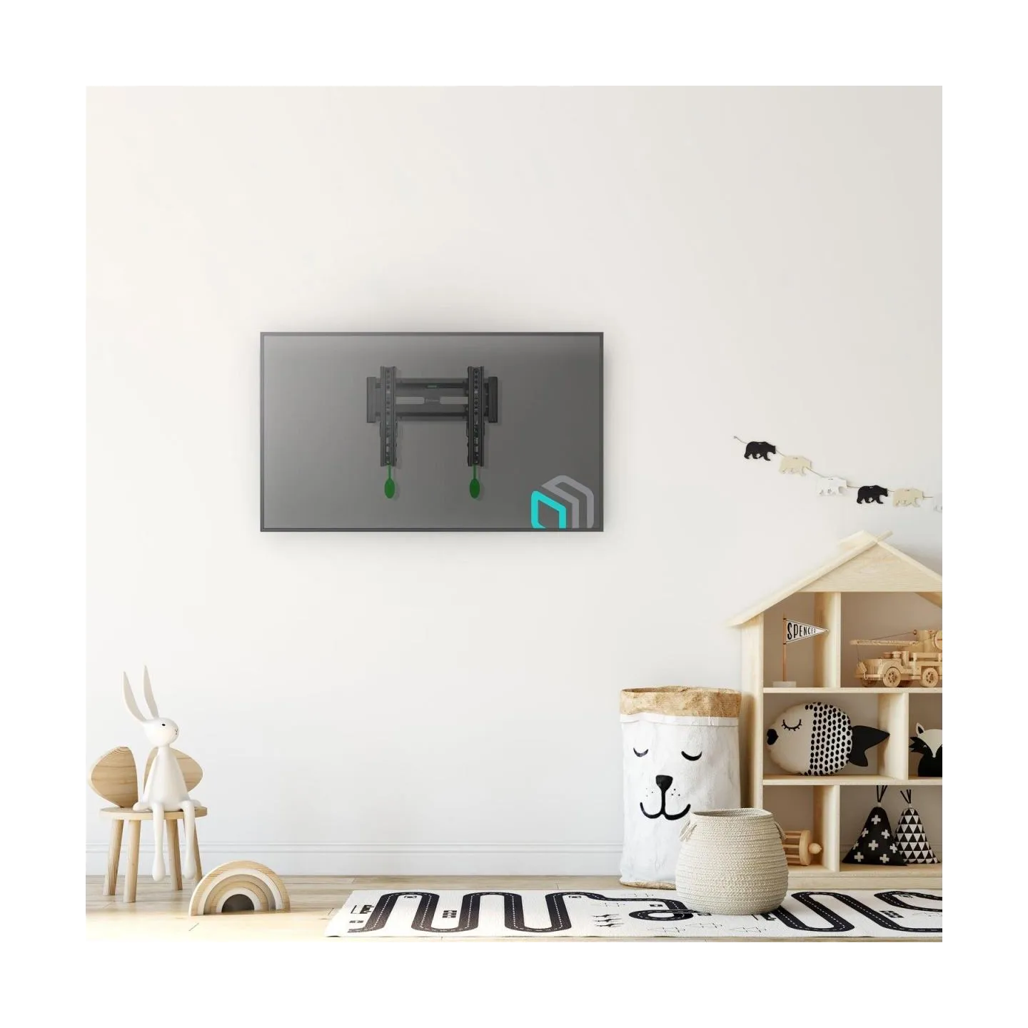 Onkron TV SET ACC WALL MOUNT /17-43"/BLACK TM4-B ONKRON