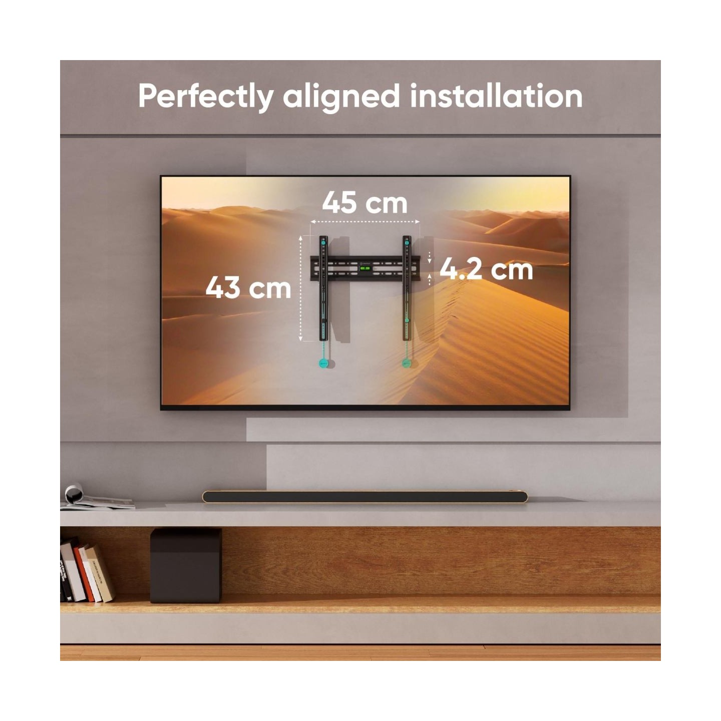 Onkron TV SET ACC WALL MOUNT /32-65"/BLACK FM2-B ONKRON