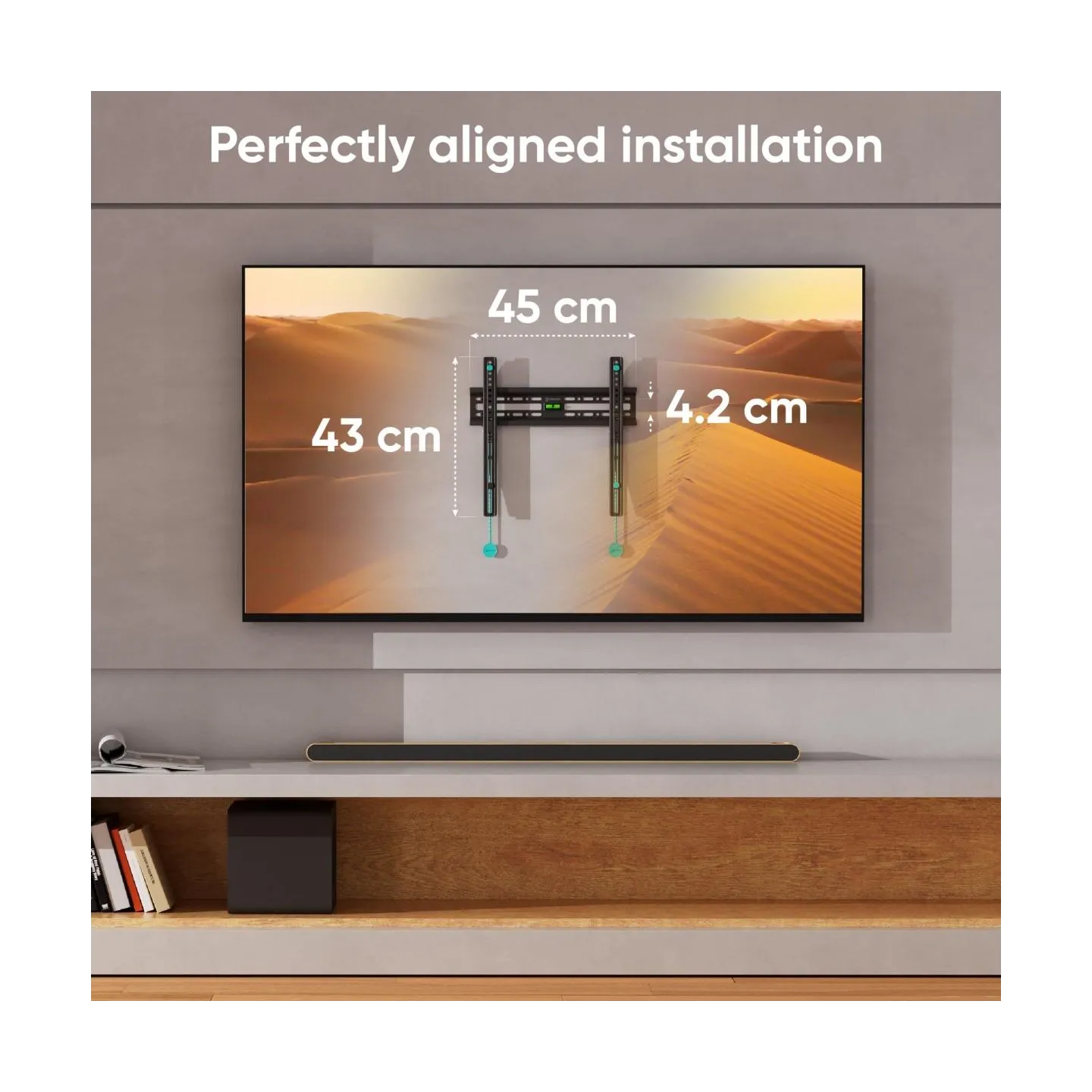 Onkron TV SET ACC WALL MOUNT /32-65"/BLACK FM2-B ONKRON
