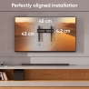 Onkron TV SET ACC WALL MOUNT /32-65"/BLACK FM2-B ONKRON