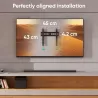 Onkron TV SET ACC WALL MOUNT /32-65"/BLACK FM2-B ONKRON