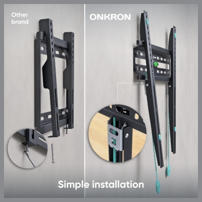 Onkron TV SET ACC WALL MOUNT /32-65"/BLACK FM2-B ONKRON
