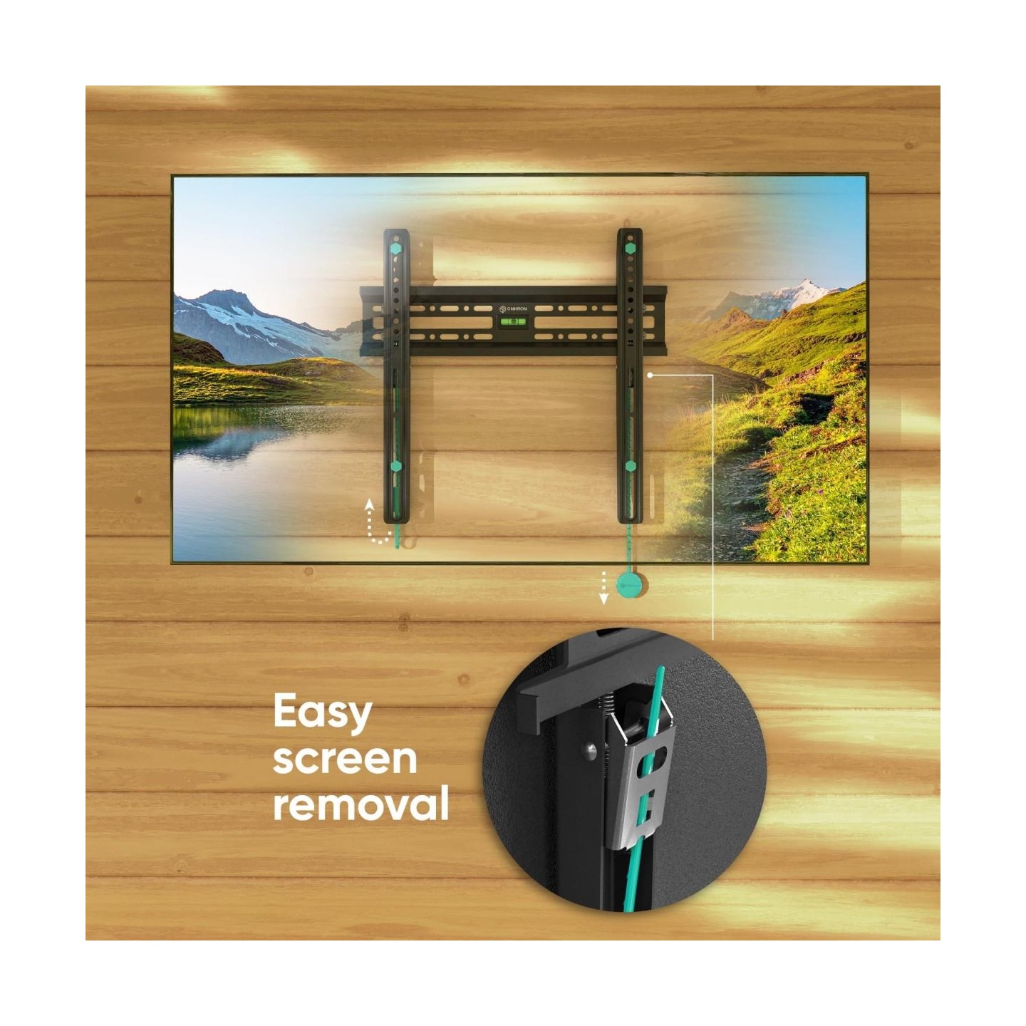 Onkron TV SET ACC WALL MOUNT /32-65"/BLACK FM2-B ONKRON