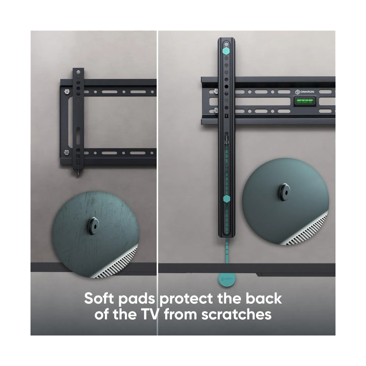 Onkron TV SET ACC WALL MOUNT /32-65"/BLACK FM2-B ONKRON