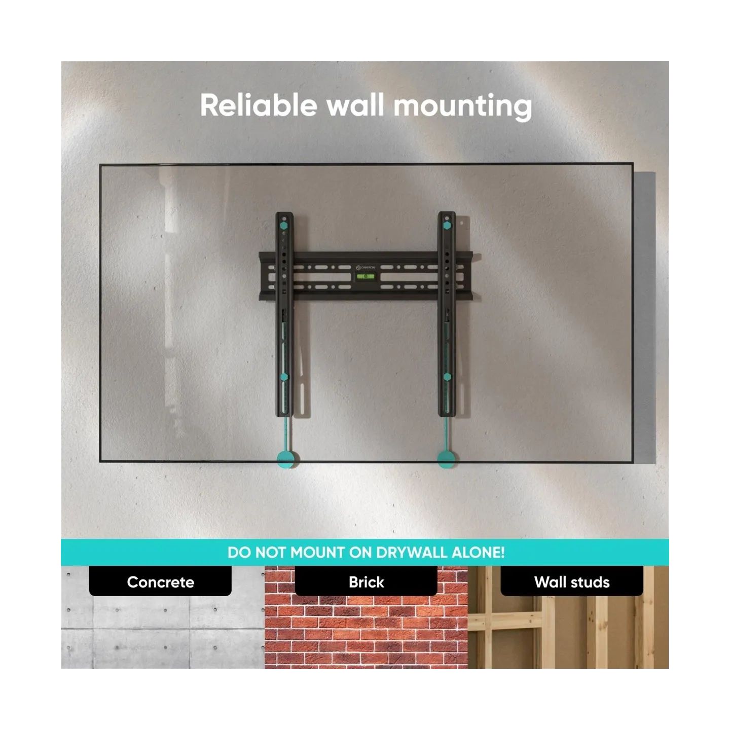 Onkron TV SET ACC WALL MOUNT /32-65"/BLACK FM2-B ONKRON