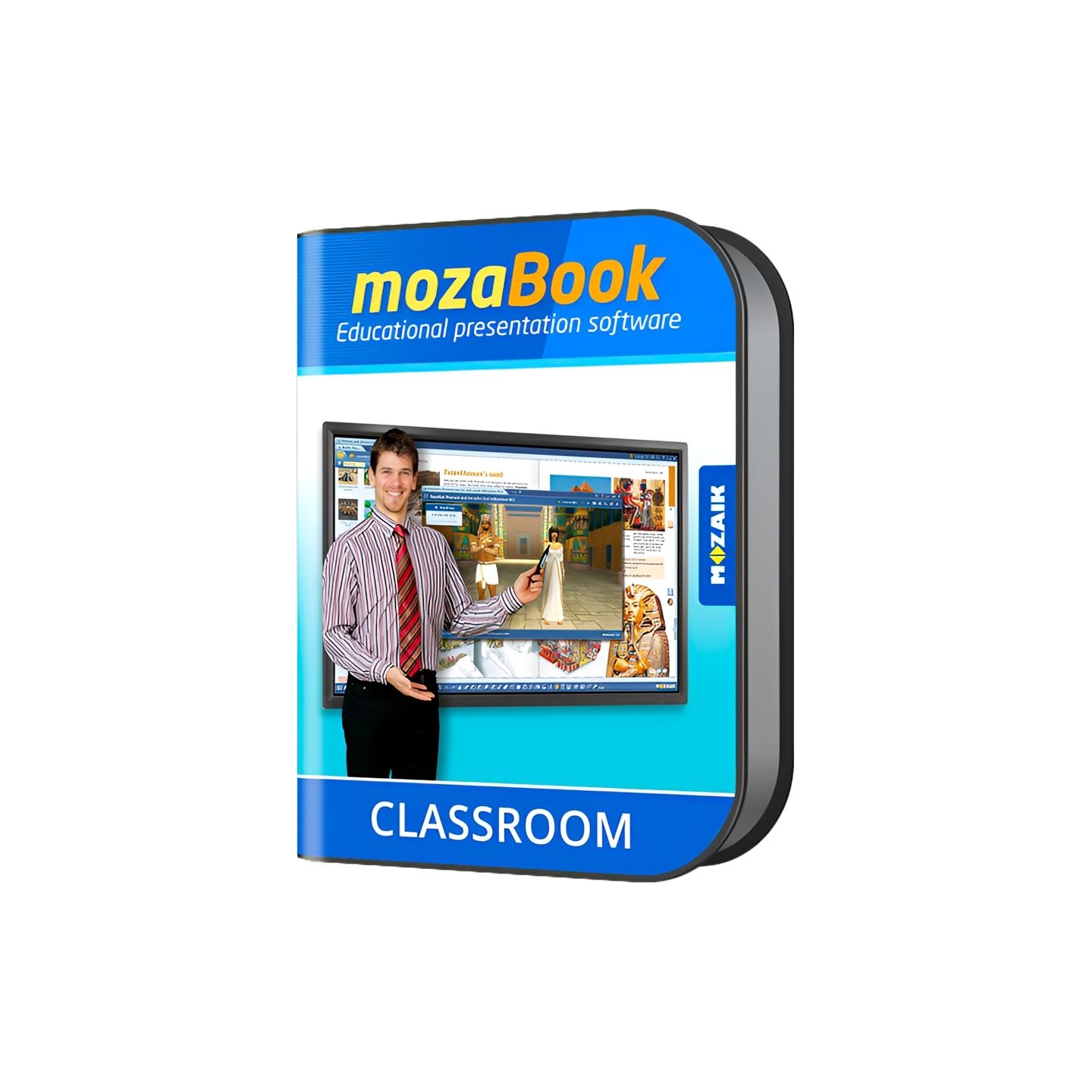Mozaik Education mozaBook CLASSROOM, interactive educational software for teachers, 1 year