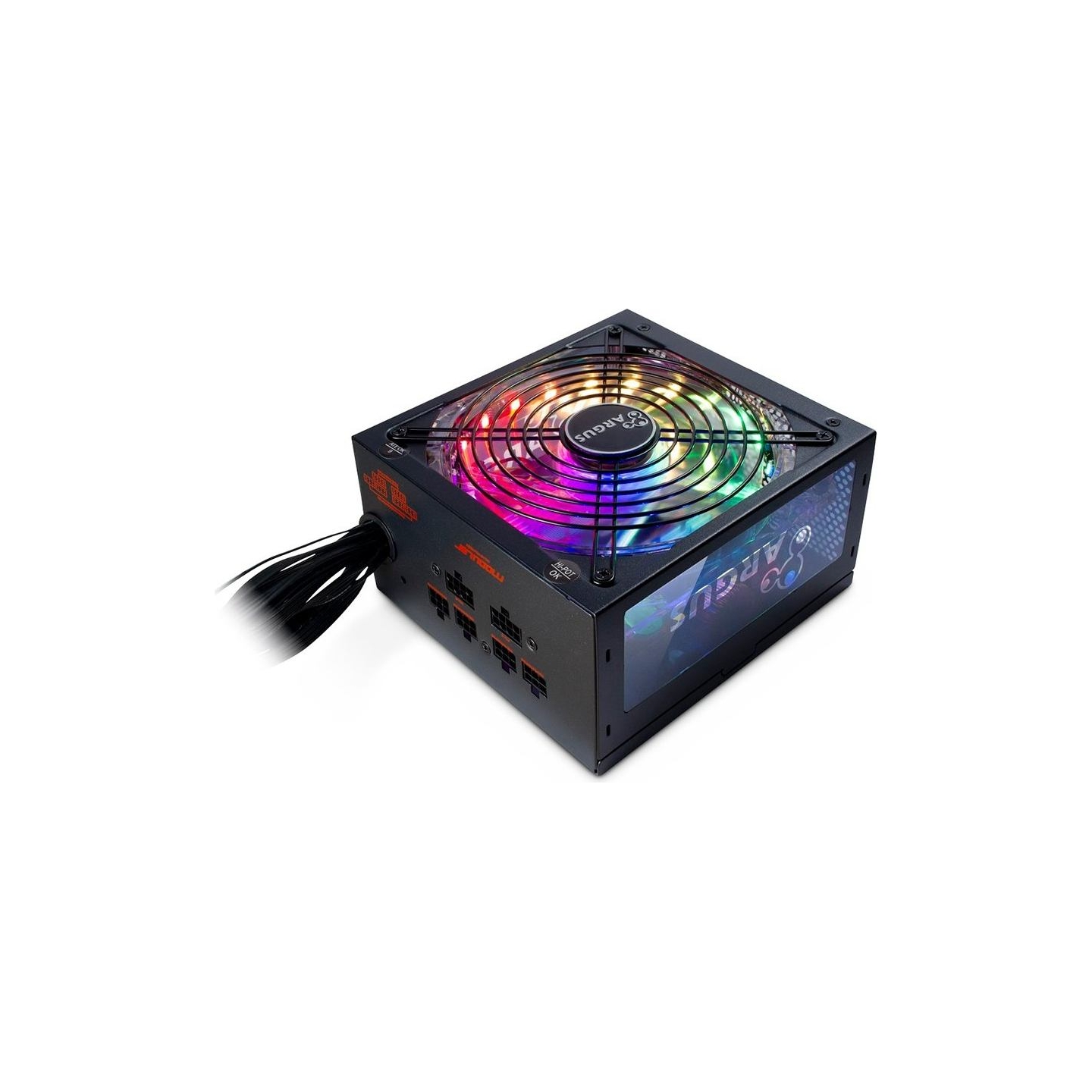 Inter-Tech Power Supply INTER-TECH Argus RGB, 80PLUS Gold, 650W, Retail, 1x140 Fan, 1x20+4Pin, 4+4Pin, 2xPCI-e 6+2Pin, 3x4Pin (M