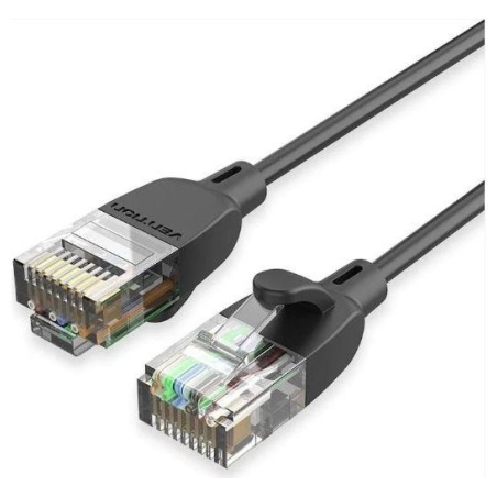 Vention PATCH CABLE CAT.6A UTP/1.5M BLACK SLIM IBIBG VENTION