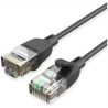 Vention PATCH CABLE CAT.6A UTP/1.5M BLACK SLIM IBIBG VENTION