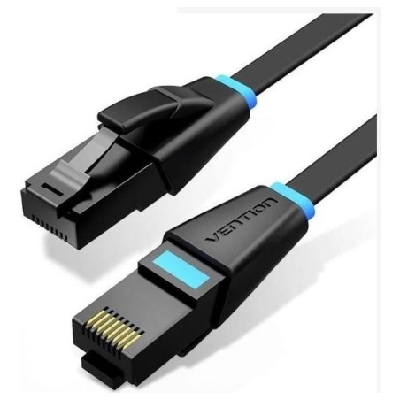 Vention PATCH CABLE CAT.6 UTP FLAT/1M BLACK IBJBF VENTION