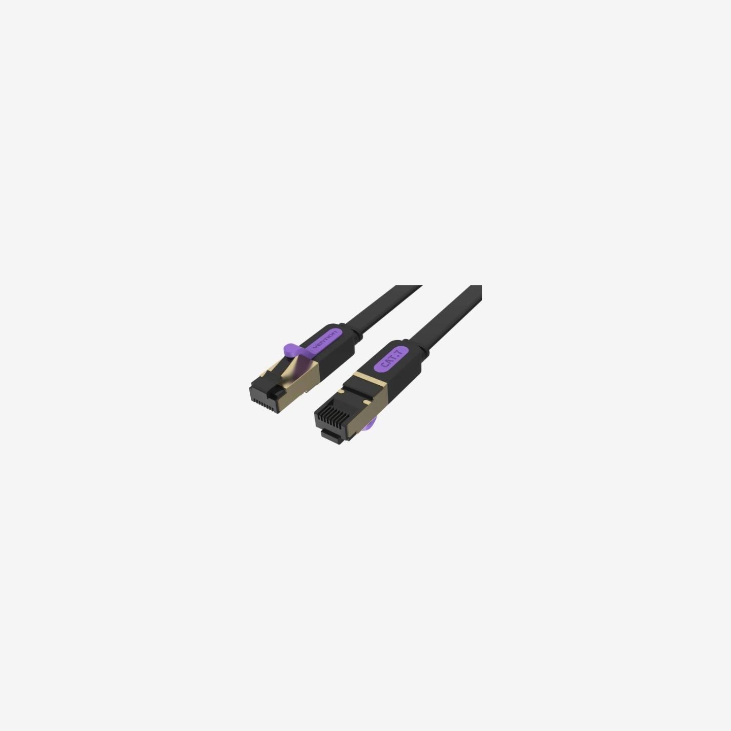 Vention PATCH CABLE CAT.7 FLAT/10M BLACK ICABL VENTION