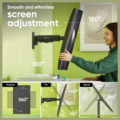 Onkron TV SET ACC WALL MOUNT /13-34"/BLACK G120-B ONKRON